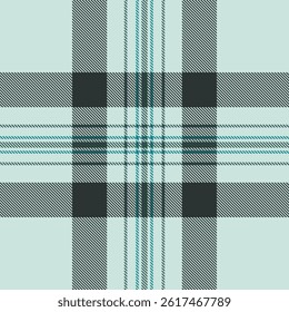 Elegant teal and gray plaid pattern, perfect for textile design, fashion, and website backgrounds.  This sophisticated seamless texture evokes a sense of classic style and understated elegance.