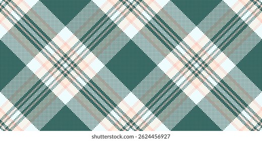 Elegant teal and peach plaid pattern.  Perfect for textile designs, website backgrounds, or fashion projects. This subtle yet stylish texture offers a sophisticated, modern aesthetic.