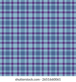 Elegant teal and purple plaid pattern.  Perfect for textile design, fashion, website backgrounds, or scrapbooking projects. This seamless texture evokes a sense of sophistication and timeless style.