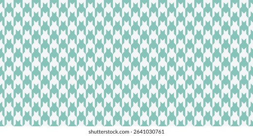 Elegant teal and white houndstooth pattern.  Perfect for textile design, website backgrounds, or fashion projects.