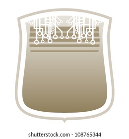 Elegant tech emblem