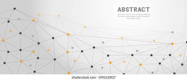 Elegant Tech Network Banner Background, Perfect For Advertisement, Poster, Presentation, Website Background, Etc.