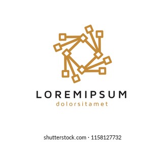 Elegant Technology Logo Template Design Vector, Emblem, Concept Design, Creative Symbol, Icon