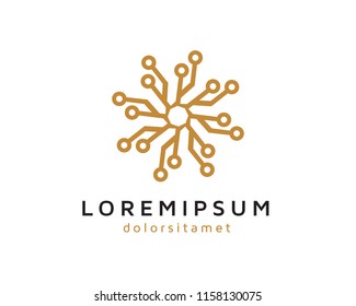 Elegant Technology Logo Template Design Vector, Emblem, Concept Design, Creative Symbol, Icon