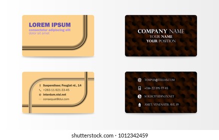 Elegant Template Business Card Vector illustration