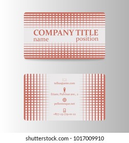 Elegant Template Business Card Vector illustration