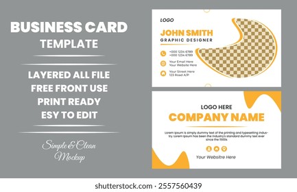 Elegant template design business card