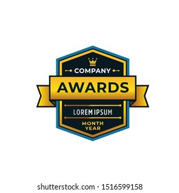 elegant template emblem for awards