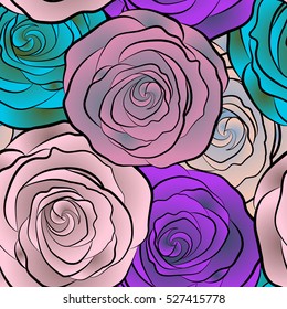 The elegant the template for fashion prints. Multicolored spring floral background. Small colorful flowers. Vector cute pattern in small multicolor flower. Motley illustration.