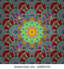 The elegant the template for fashion prints. Vector cute pattern in small flower. Small colorful flowers. Motley illustration. Spring floral background with purple flowers.