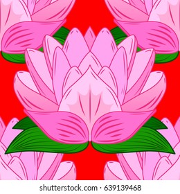 The elegant the template for fashion prints. Vector cute pattern in small flower. Small colorful flowers. Motley illustration. Spring floral background with red flowers.