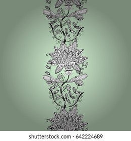 The elegant the template for fashion prints. Vector cute pattern in small flower. Small colorful flowers. Motley illustration. Spring floral background with green flowers.