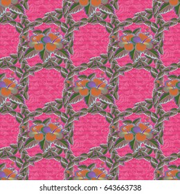 The elegant the template for fashion prints. Vector little flowers. Cute seamless pattern in small flower. Ditsy floral style in pink and blue colors.