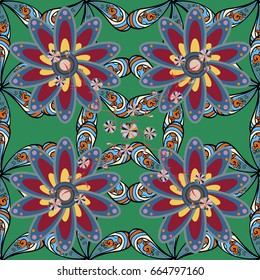 elegant template for fashion prints. Vector cute pattern in small flower. Small colorful flowers. Motley illustration. Spring floral background with flowers.