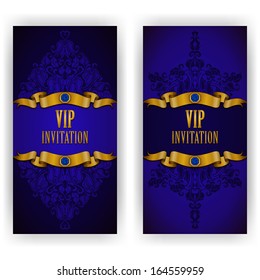 Elegant template luxury invitation, card with lace ornament, place for text. Floral elements, ornate background. Vector illustration EPS 10.