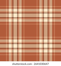 Elegant terracotta and cream plaid pattern.  Perfect for fallautumn designs, textiles,  website backgrounds, or packaging.  This subtle yet stylish check evokes warmth and comfort.