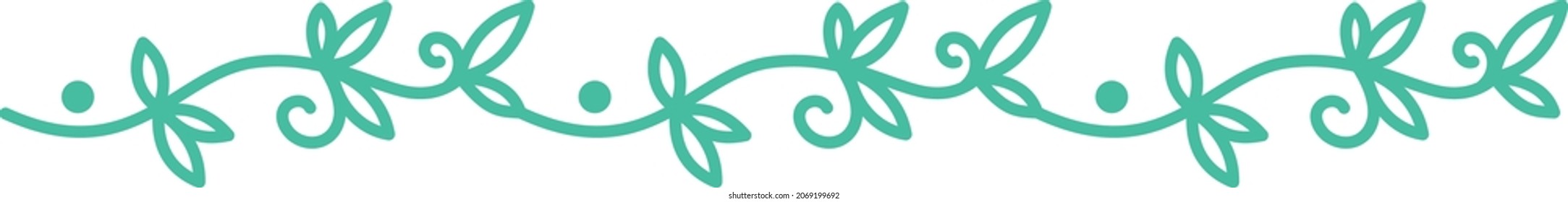 Elegant text break. Decorative hand drawn divider