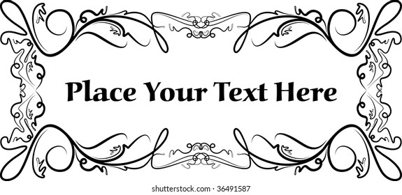 Elegant text frame.