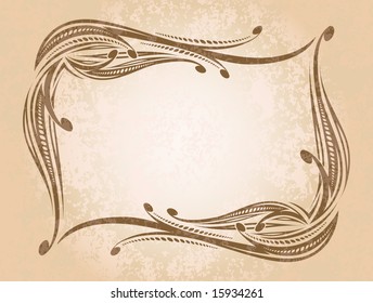 Elegant text frame. Vector illustration.