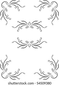 Elegant text frames. Vector