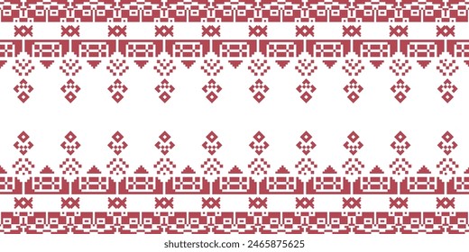 Elegant Textile Border with Floral Motif.Vintage Textile Border for Classic Designs.Colorful Textile Border with Geometric Patterns