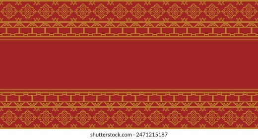 Elegant Textile Border with Floral Motif.Vintage Textile Border for Classic Designs.Colorful Textile Border with Geometric Patterns