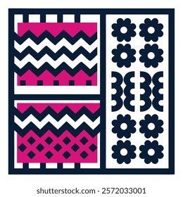 Elegant textile design vector art perfect for rugs, upholstery, blankets, and wall tapestries. Unique patterns bring style, comfort, and artistic charm to any space.