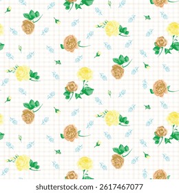 Elegant Textile and digital  seamless pattern.