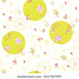 Elegant Textile and digital  seamless pattern.