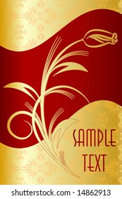Elegant texts background. Vector illustration.