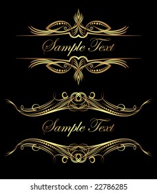 Elegant texts frames.