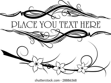 Elegant texts frames.