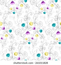 Elegant texture with colored diamonds.Vector illustration eps10.