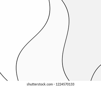 Elegant texture with wavy lines, abstract geometric pattern. Black and white vector illustration of design element for creating modern art backgrounds, patterns. 