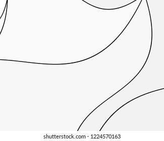 Elegant texture with wavy lines, abstract geometric pattern. Black and white vector illustration of design element for creating modern art backgrounds, patterns.  - Shutterstock ID 1224570163