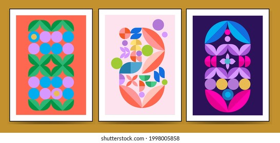 Elegant textured business card set, geometric energetic shapes, modern design. Vector illustration.