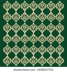 Elegant Thai Kanok pattern in clean black and white vector line art. 