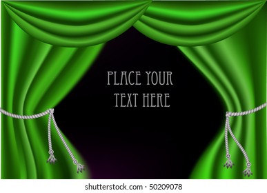 The elegant theater curtain
