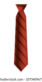 elegant tie isolated icon