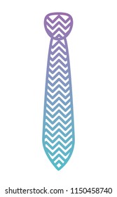 elegant tie isolated icon