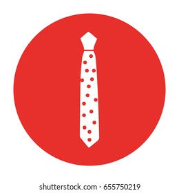elegant tie isolated icon