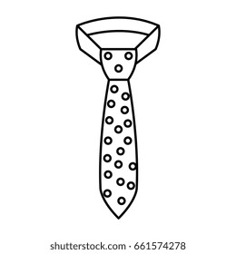 elegant tie isolated icon