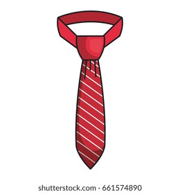 elegant tie isolated icon