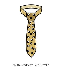 elegant tie isolated icon