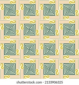Elegant tiled seamless pattern in light colors.
 Vector illustration for print, fabric, cover, packaging, interior decor, blog decoration and other your projects.