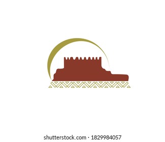 Elegant traditional old Arabian middle eastern castle design