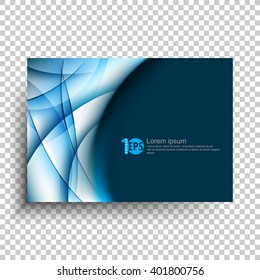 elegant transparency bent lines elements conceptual abstract design. eps10 vector