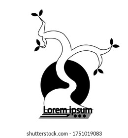Diseño de árbol elegante que puede utilizarse como logotipo o ilustración de diseño