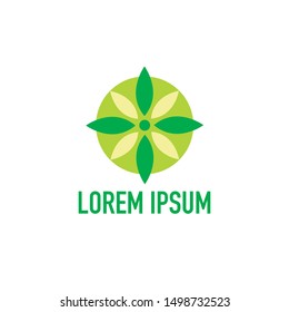 elegant tree leaf flower logo icon vector design for  hotel boutique