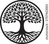 Elegant tree of life design, a symbolic representation of interconnectedness and growth.